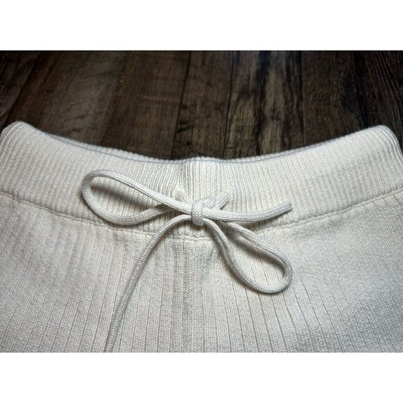 Reformation Cort Ribbed Knit Shorts in Cream Size Small - Picture 3 of 5